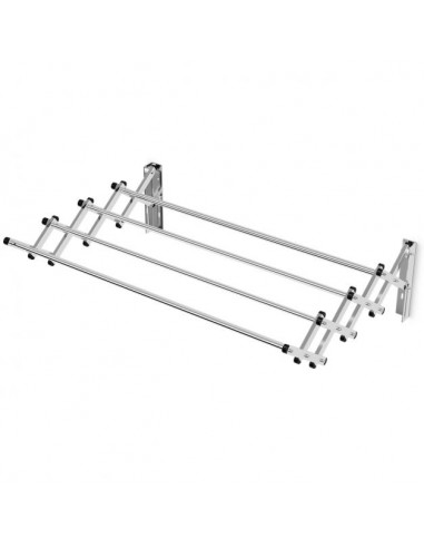 Tørrestativ til væg i rustfri stål B86 cm - Rustfri stål