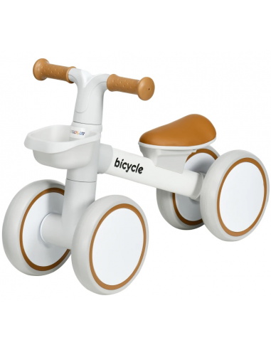 Gåbil i aluminium og kunststof H39 x B56 x D27 cm - Hvid