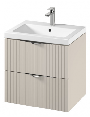 TIRSO Komplet badmiljø i MDF og keramik B60 cm - Cashmere