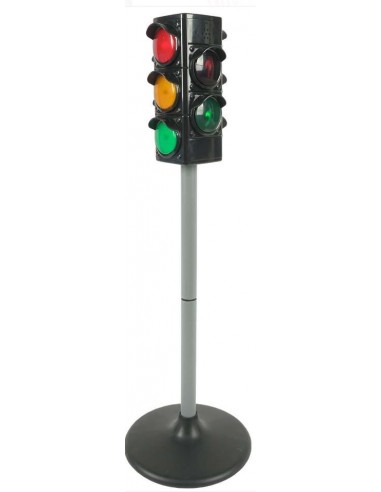 Trafiklys til børn i kunststof H75 cm - Grå/Sort