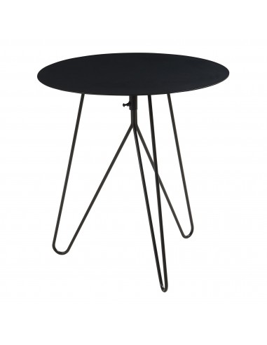 Sidebord i metal H45 x Ø43 cm - Sort