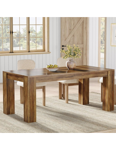 Spisebord i møbelplade 160 x 80 cm - Brun