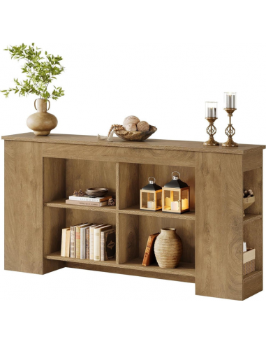 Konsolbord i MDF 160 x 30 cm - Naturbrun