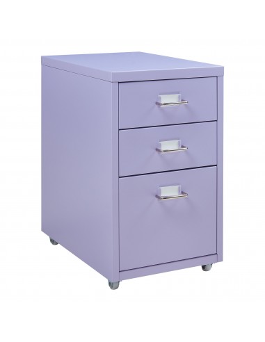 Koka skuffesektion i metal H48 x B28 x D41 cm - Lilla