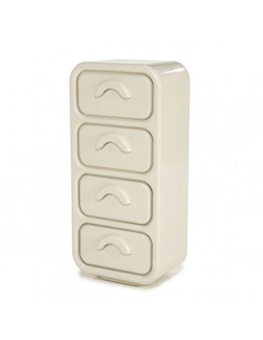 GUBBY Kommode i mdf H108 cm - Beige højglans