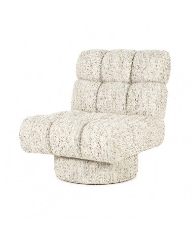 FENNA Lænestol i polyester H84 cm - Meleret beige