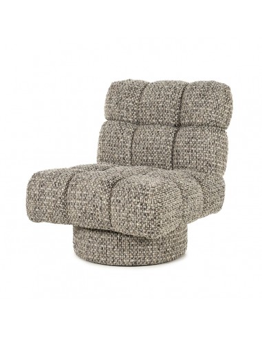 FENNA Lænestol i polyester H84 cm - Meleret taupe