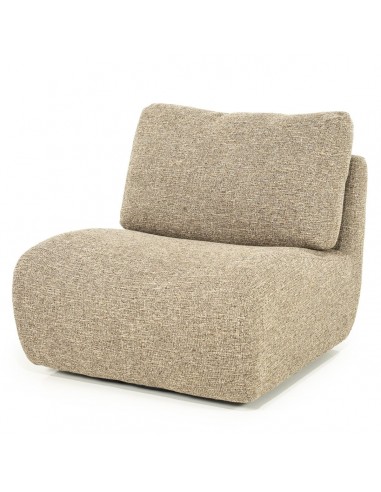 Lucia lænestol med drejefod i polyester H82 cm - Brun