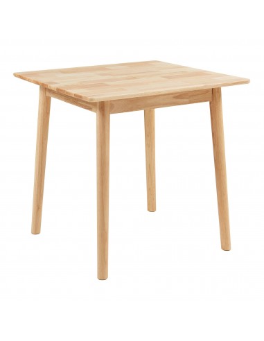 Spisebord i gummitræ 75 x 75 cm - Natur
