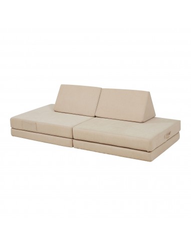 Tumle børnesofa i corduroy B150 x D66 cm - Beige