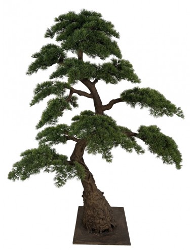 Stort kunstigt bonsai fyrretræ H230 cm