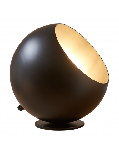 Bordlampe i metal H20 x Ø20 cm 1 x E27 - Sort