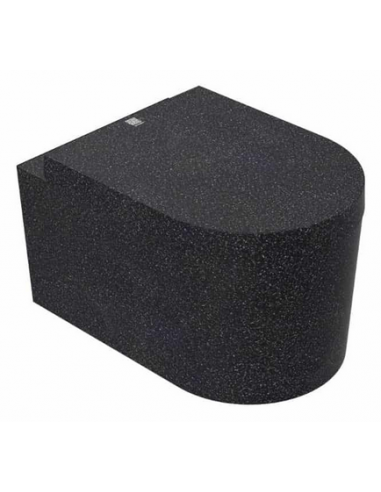 Woodio Block væghængt toilet H36,6 cm ECO - Charcoal