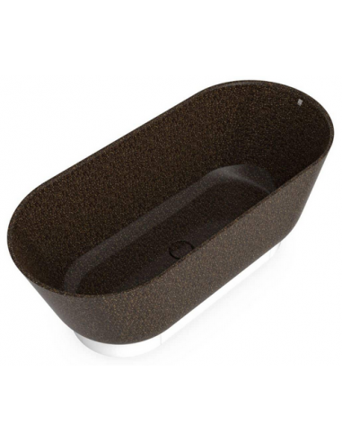 Woodio Flow fritstående badekar 160 x 70 cm ECO - Root