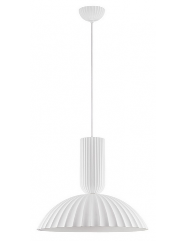 AMMOS Loftlampe i gips Ø50 cm 1 x E27 - Hvid