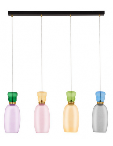 PLUME Langbordspendel i glas B96 cm 20W LED - Multi