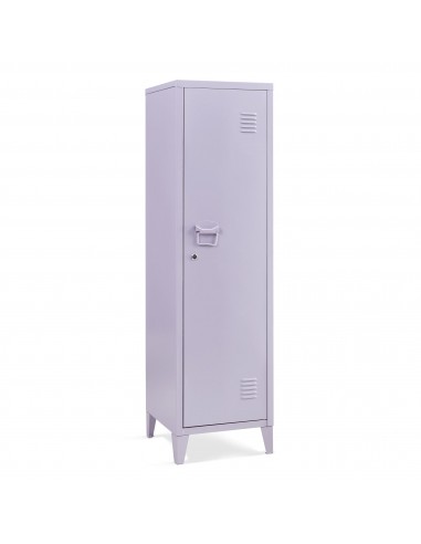 Kurik garderobeskab i metal 137 x 38 x 38 cm - Lilla