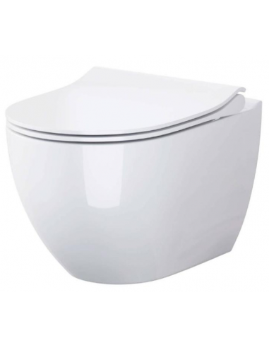 ZEN Væghængt toilet D50 cm - Blank hvid