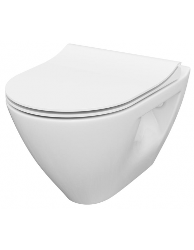 MILLE Væghængt toilet D50 cm - Blank hvid