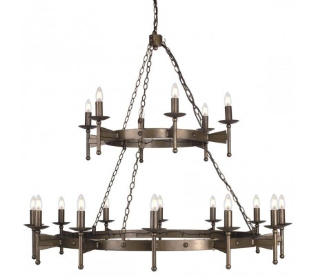 Cromwell Lysekrone Ø130 cm 18 x E14 - Antik bronze