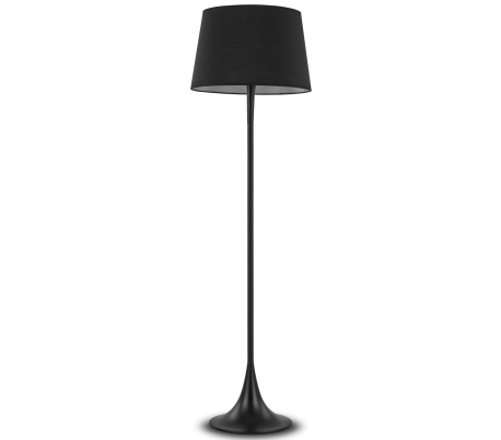 LONDON Gulvlampe i metal og tekstil H174 cm 1 x E27 - Sort