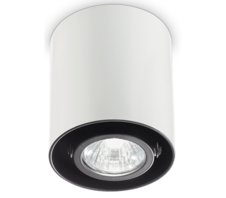 MOOD Påbygningsspot i metal Ø9 cm 1 x GU10 - Hvid/Sort