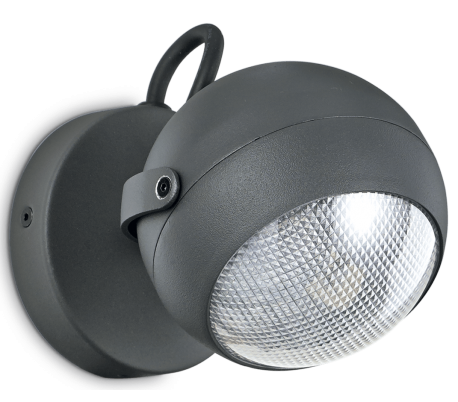 ZENITH Væglampe i aluminium Ø12 cm 1 x GU10 - Antracit