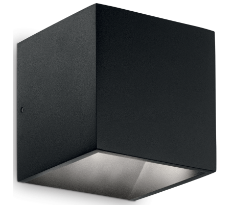 RUBIK Dobbelt Væglampe i aluminium H10 cm 6W LED - Sort