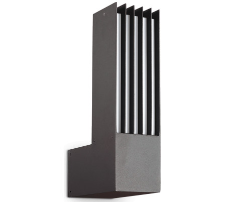 MARTE Væglampe i aluminium H33 cm 1 x E27 - Antracit