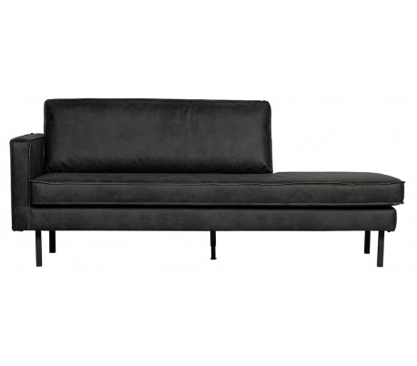 Rodeo daybed sofa i læder B203 cm - Vintage sort