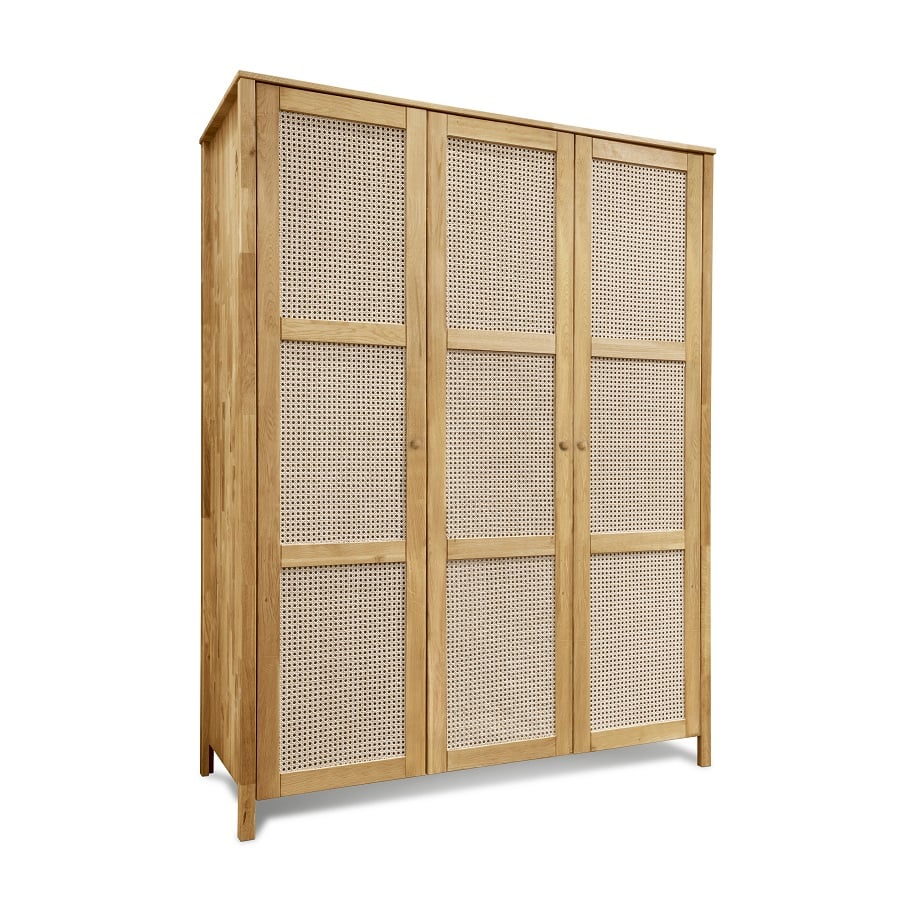 Balder Snedker Skab i Massiv FSC Egetræ og Fransk Naturflet fra Organic Sleep | 3 Låger