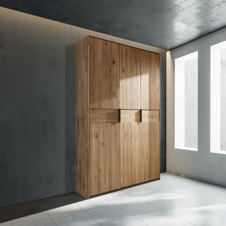 Freja/Frej Snedker Skab i Massiv FSC Egetræ og uden Skabsramme fra Organic Sleep | 6 låger