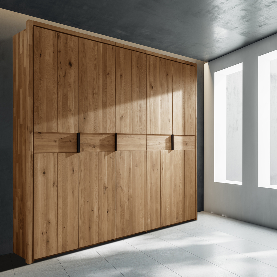 Freja/Frej Snedker Skab i Massiv FSC Egetræ og med Skabsramme fra Organic Sleep | 10 låger