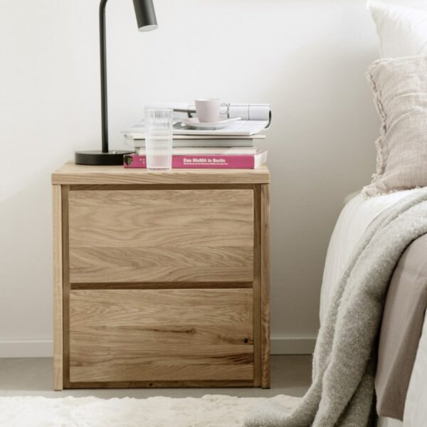 Heimdal Kommode uden Metalben i Massiv Egetræ fra Organic Sleep | Naturolie