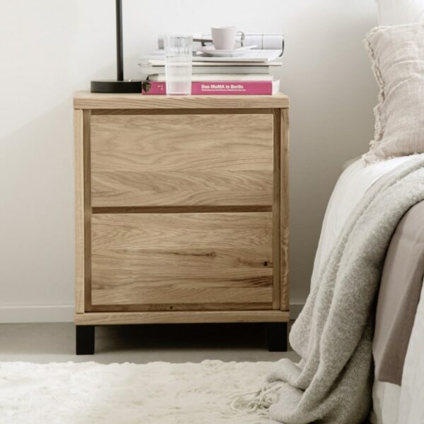 Heimdal Kommode med Metalben i Massiv Egetræ fra Organic Sleep | Naturolie