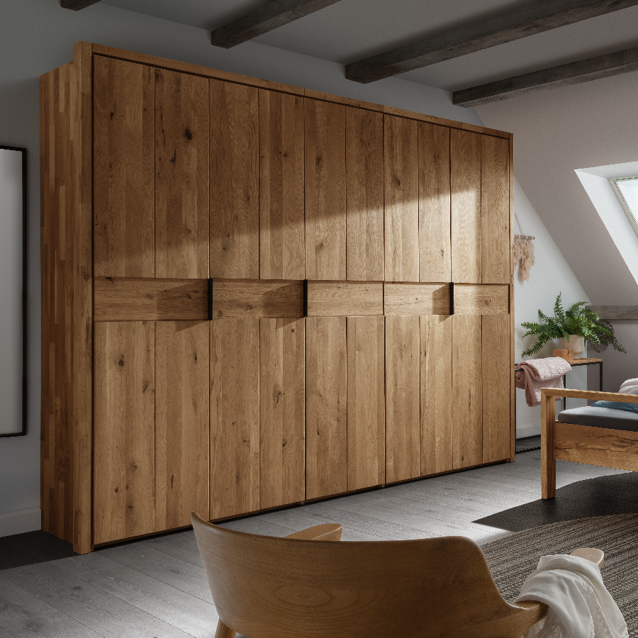 Freja/Frej Snedker Skab i Massiv FSC Egetræ og uden Skabsramme fra Organic Sleep | 10 låger