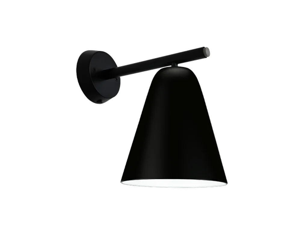 Sort væglampe m vækstlys LED pære | dagslys