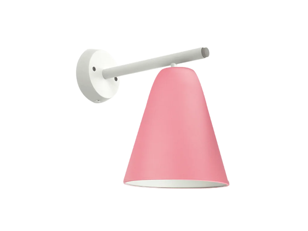 Hvid/rosa væglampe m vækstlys LED pære | dagslys