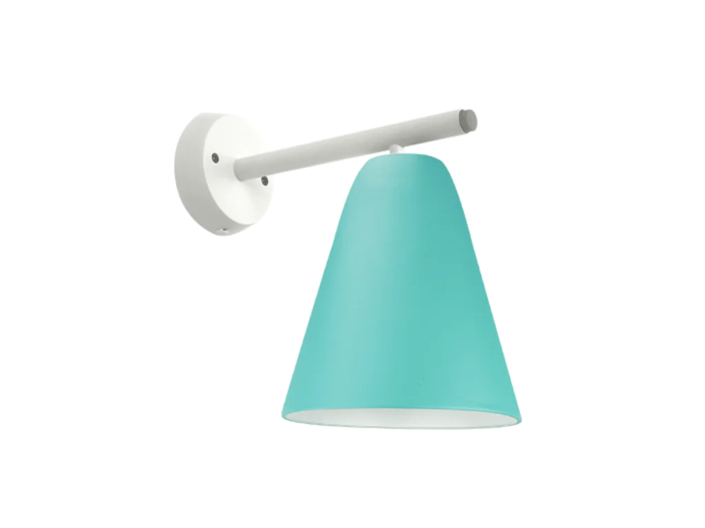 Hvid/grøn væglampe m vækstlys LED pære | dagslys