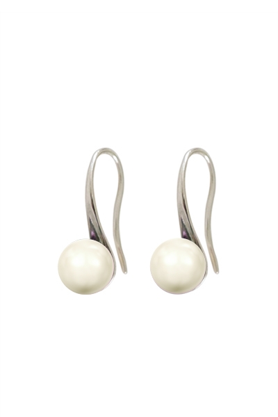 BeHold øreringe "Crystal Creme"