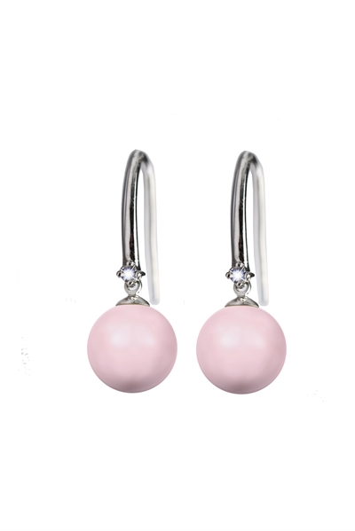 Pearlie øreringe med "Crystal Pastel Rose" perle