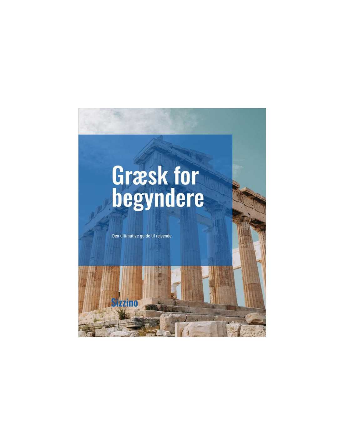 Græsk for begyndere - Den ultimative guide til rejsende