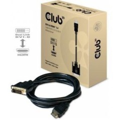 Club 3D CAC-1210 HDMI til DVI kabel 2m Sort