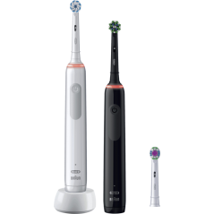 Oral-B PRO 3 3900 Duopack El tandbørste Sort og Hvid