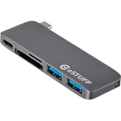 eSTUFF USB-C Slot-in Hub Space Grey