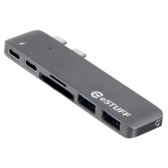 eSTUFF USB-C Slot-in Hub Pro Grey