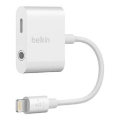 Belkin 3.5 MM AUDIO+CHARGE 4in Wht