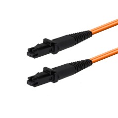 MicroConnect Optical Fibre Cable, MTRJ/UPC-MTRJ/UPC, Multimode, Duplex, OM1 (Orange), 1m