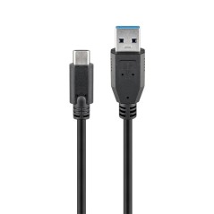 goobay USB 3.0 / USB 3.1 USB Type-C kabel 3m Sort