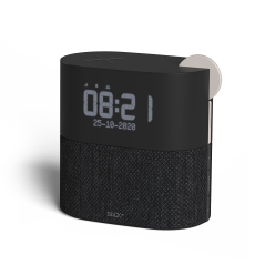 SACKit WAKEit Clock-radio Sort Hvid